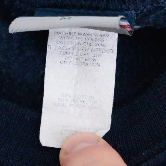 Vintage 90'S Mv Sport  Navy Omaha Zoo Aquarium Elephant Print Crew Neck Size M - Picture 6 of 13